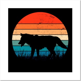 Vintage Retro Sunset Art Of Zoo Posters and Art